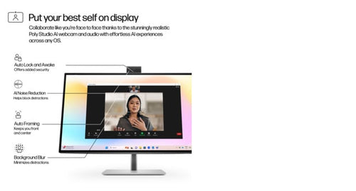 HP Series 7 Pro 27 inch 4K Conferencing Monitor - 727pm HP Series 7 Pro 27 inch 4K Conferencing Monitor - 727pm